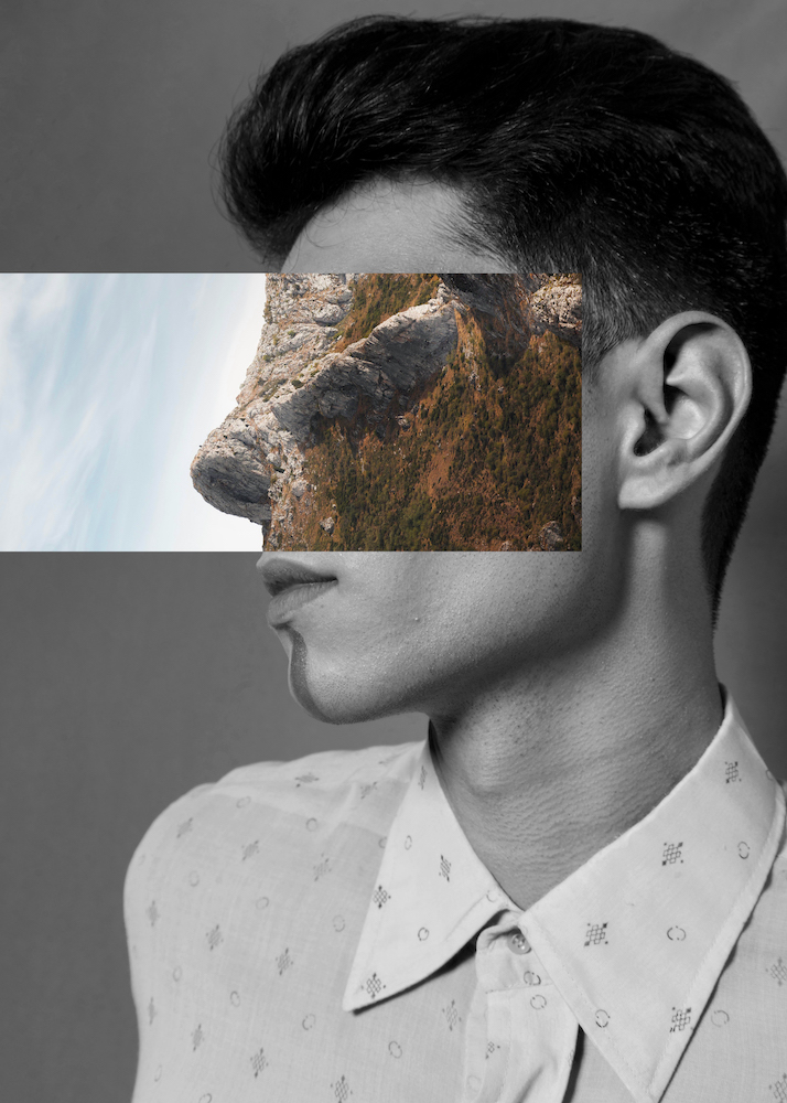 vue-laterale-collage-homme-rochers
